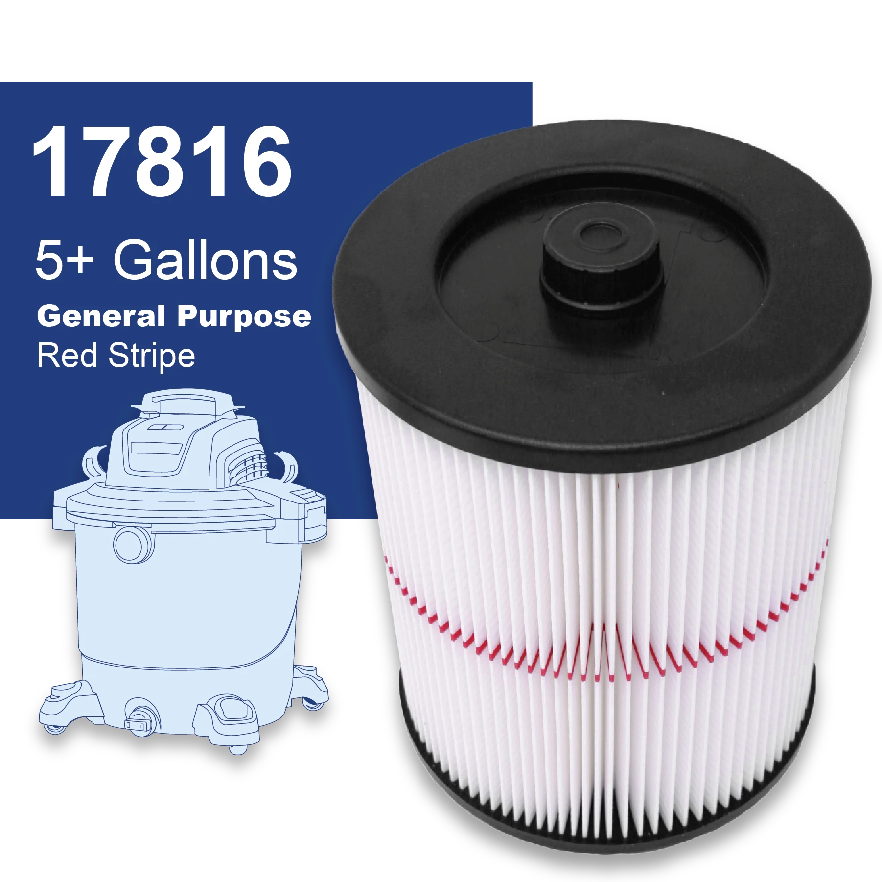 MisterVac | compatibile con cartuccia filtro filtro di ricambio Thomas Power Pack 1616, 1620 MisterVac | compatibile con cartuccia filtro filtro di ricambio Thomas Power Pack 1616, 1620