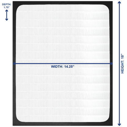 BA200 Fits BLUEAIR Classic 200 Series 203, 205, HEPA Filter