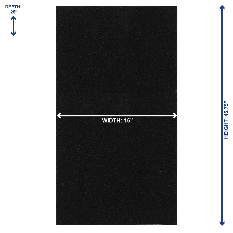 HRF-AP1 Fits HONEYWELL Carbon Universal Pre Filter (Cut To Fit)