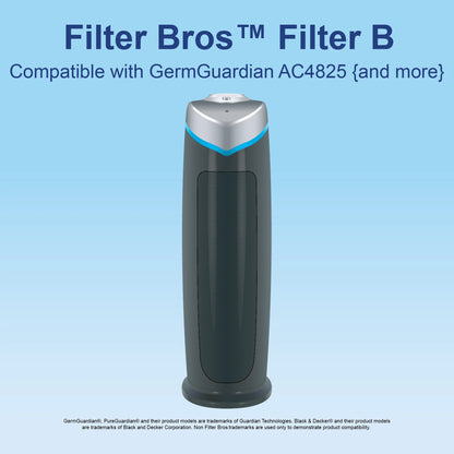 FLT22CB4 Fits GERMGUARDIAN Filter B Carbon Replacement 4 Pack Pre-Filter