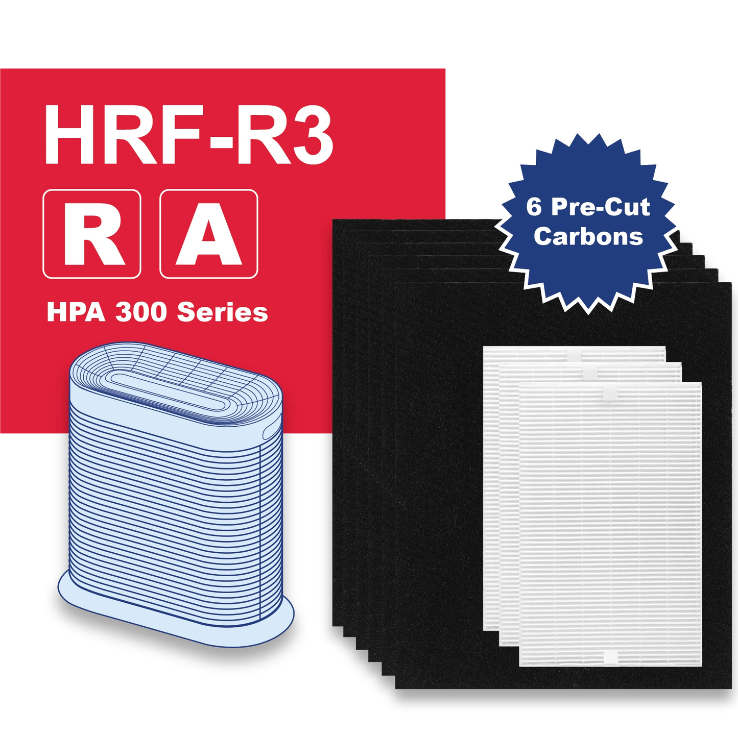 HRF-R3 Fits HONEYWELL HPA 100 200 300 HEPA Filter