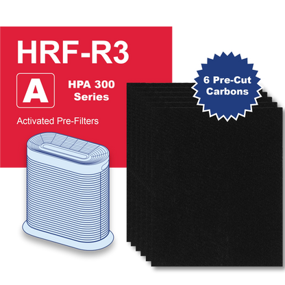 HRF-R3 Fits HONEYWELL A300 Pre-Filter 6 Carbon Pack HPA300