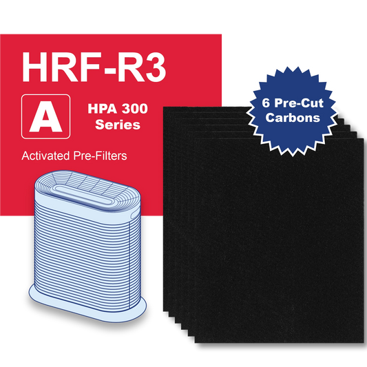 HRF-R3 Fits HONEYWELL A300 Pre-Filter 6 Carbon Pack HPA300