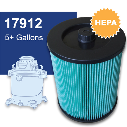 17816 Fits CRAFTSMAN 5+ Gallon Shop Vacs Filter (Copy) (Copy)