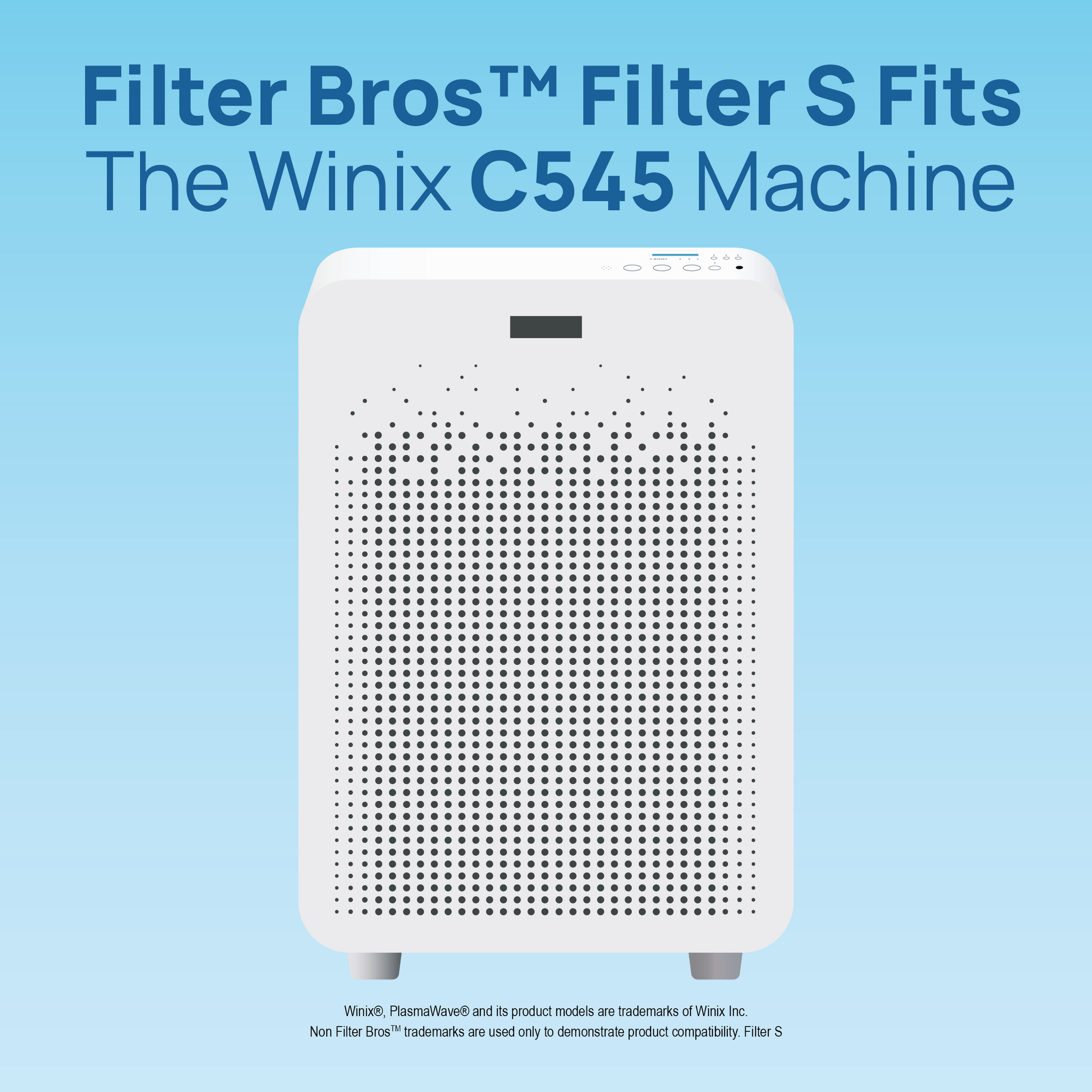 Filter Bros C545 replacement hepa compatible with winix filter S